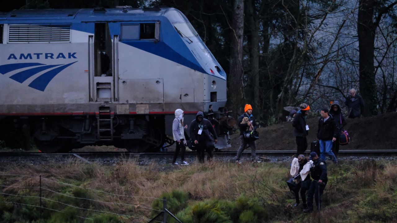 The train had 86 people aboard, including crew members.