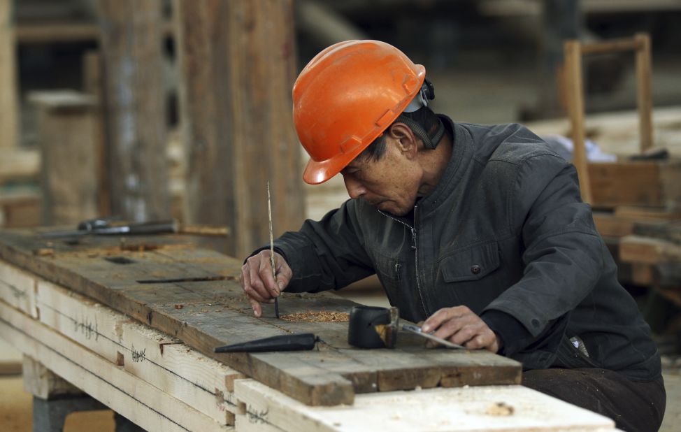 Craftsmen with expert knowledge of traditional Chinese building techniques were enlisted to preserve the ancient village.