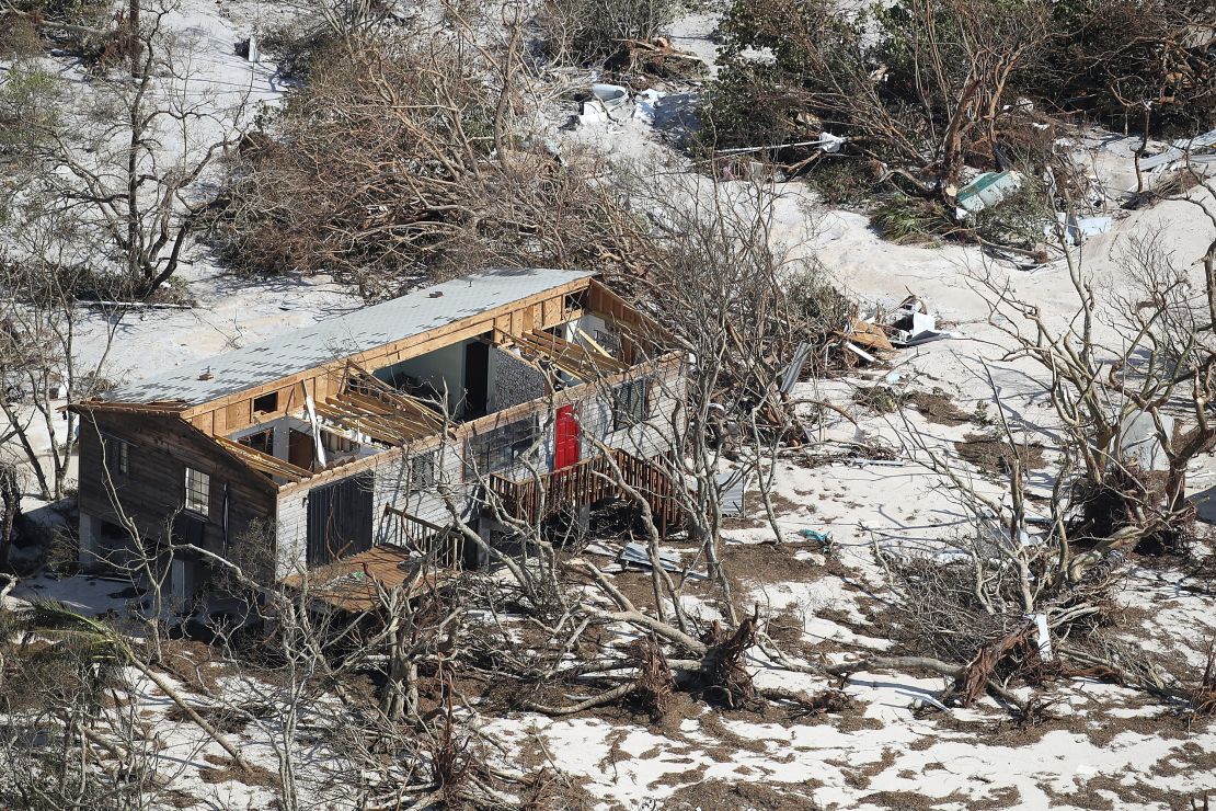 Big Pine Key was hit hard by Irma. Homes remain shattered across the island.