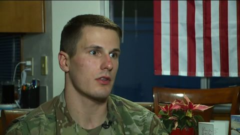 Army 2nd Lt. Robert McCoy says he helped ejected train passengers get out of the highway.