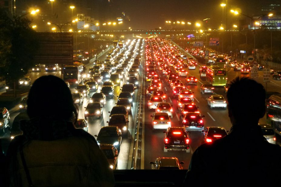 The Chinese capital city once famous for being home to "nine million bicycles" is now notorious for its traffic jams, as people swap two wheels for four.