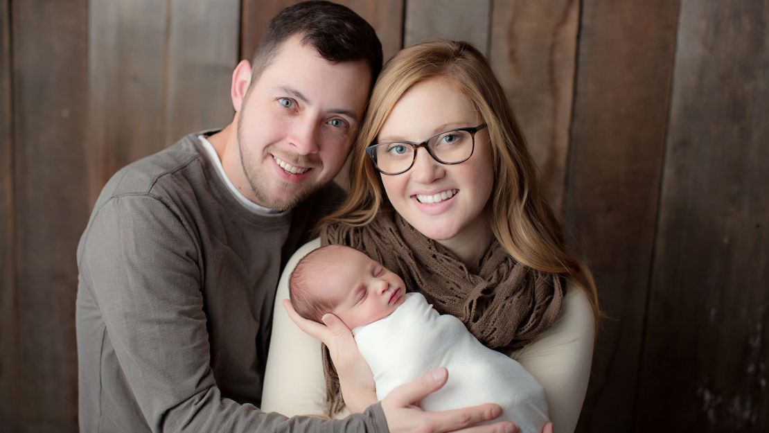 Benjamin and Tina Gibson with daughter Emma.