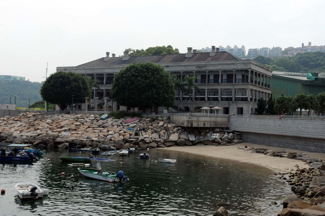 Murray House at its new location in Stanley, a town in Hong Kong, China.