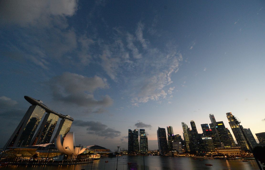 Singapore's dazzling skyline has been built with help from foreign construction workers 