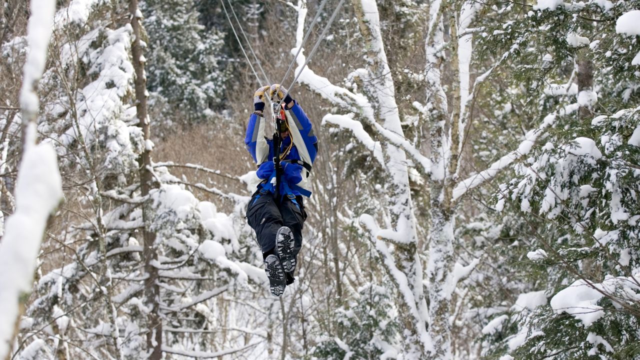 <strong>Canopy tour: </strong>The hotel's ski resort offers a canopy tour that zooms across nine cable zip lines that vary in length and height, with bird's-eye views of Rosebrook Canyon.