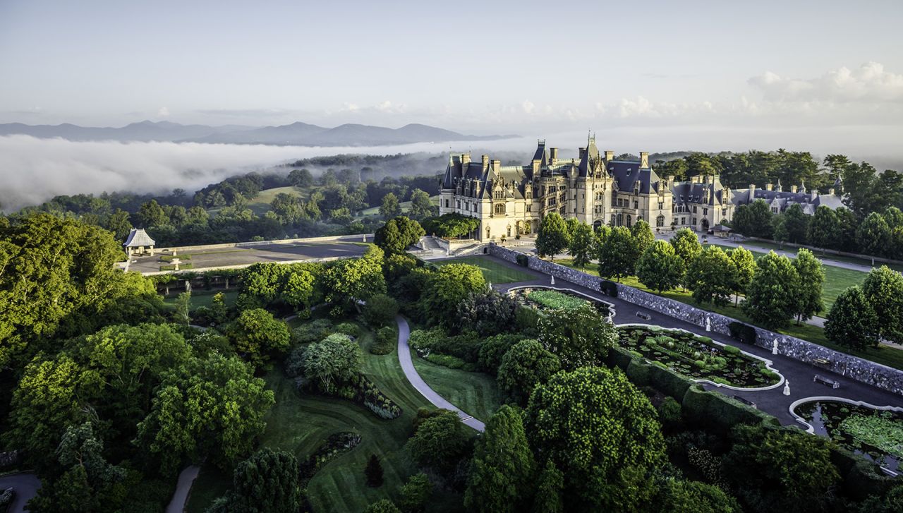 Biltmore Estate, pictured, will host the glass sculptures of Dale Chihuly in May 2018.