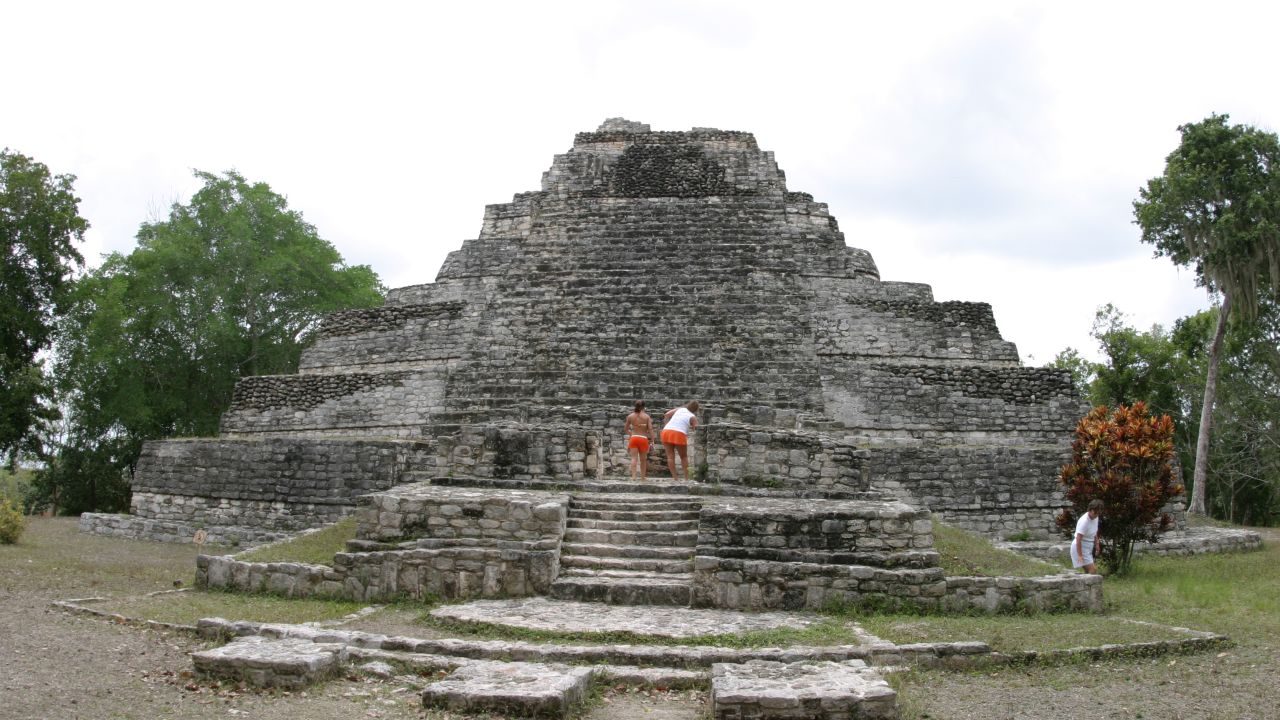 The Chaccoben Mayan Ruins.