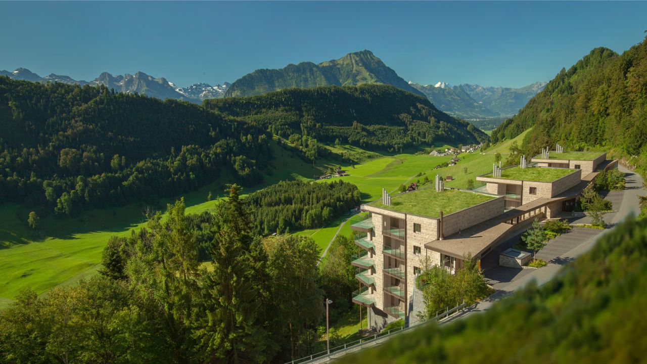 Bürgenstock Hotel is part of the 148-acre Bürgenstock Hotels & Resort.