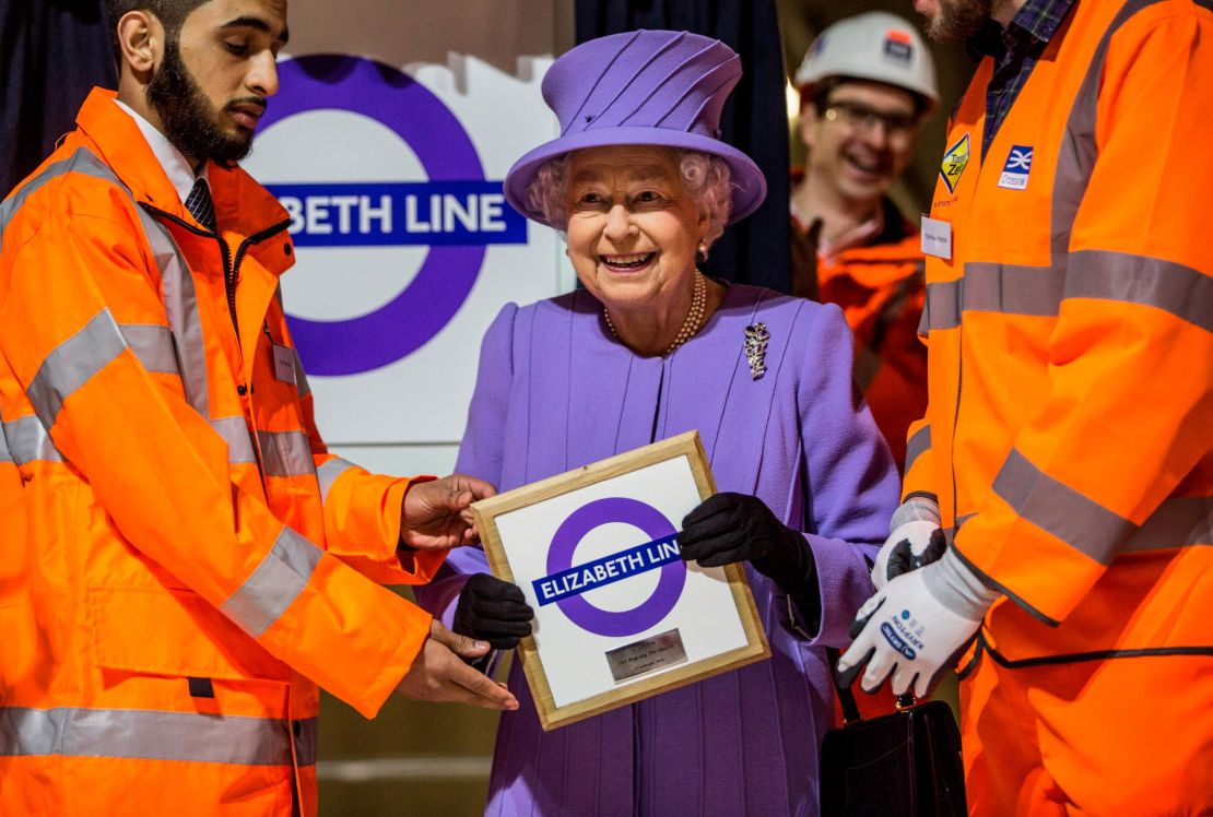 The Elizabeth Line was named in honor of the UK's Queen Elizabeth II.