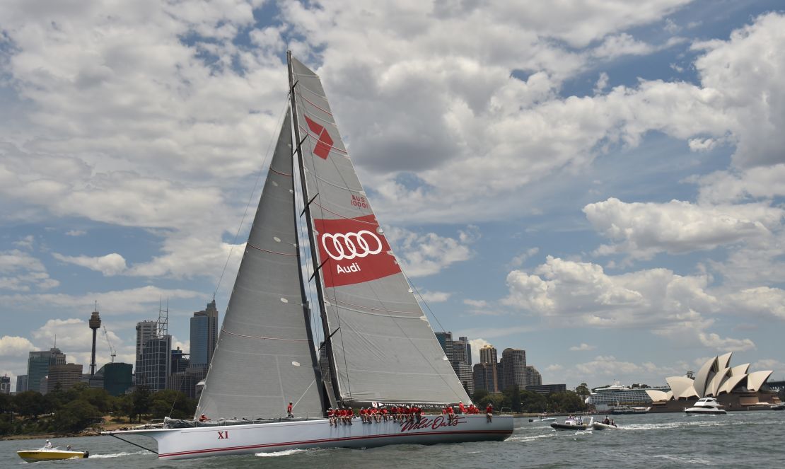 WIld Oats XI suffered damage to electrical equipment after a lightning strike. 