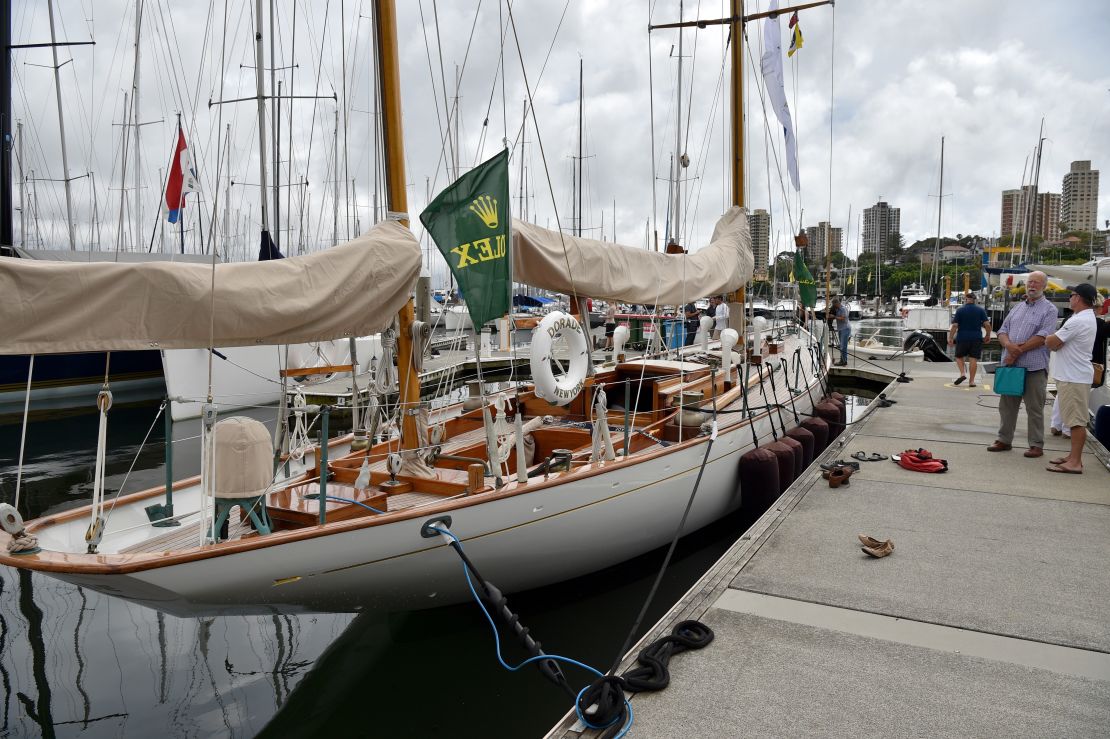 US yacht Dorade is an 86-year-old wooden classic and the oldest competing in this year's race. 