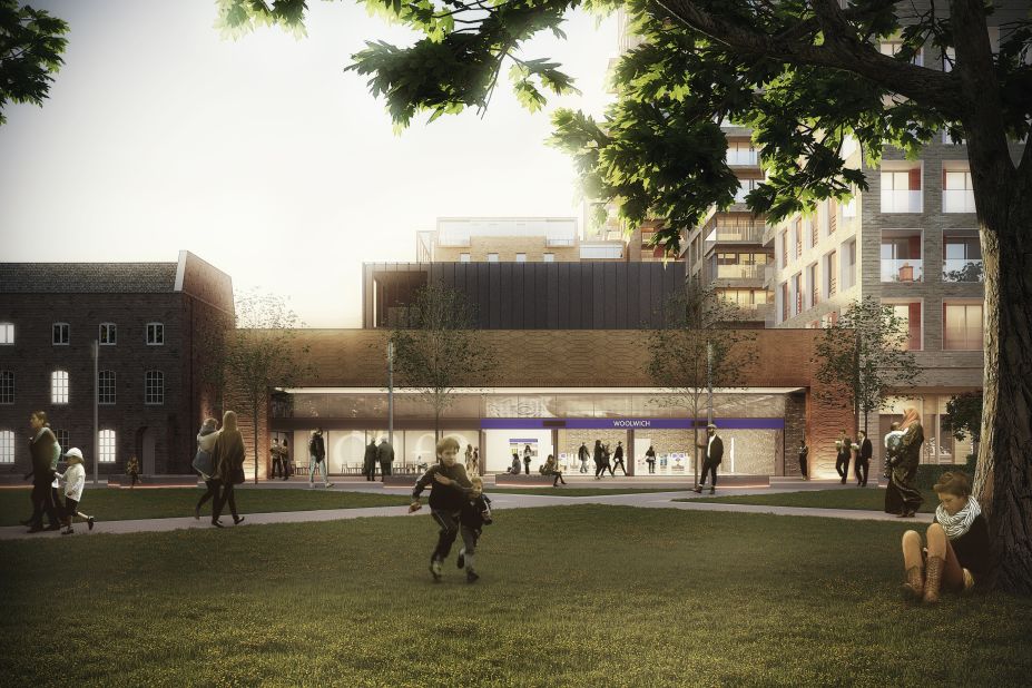 Ten new stations will be built, including Woolwich Station, pictured here.