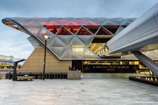 Parts of London's new underground line, the Elizabeth line, will open in December 2018. Pictured, the new Canary Wharf station.