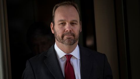 Former Trump campaign official Rick Gates leaves Federal Court on December 11, 2017 in Washington, DC.