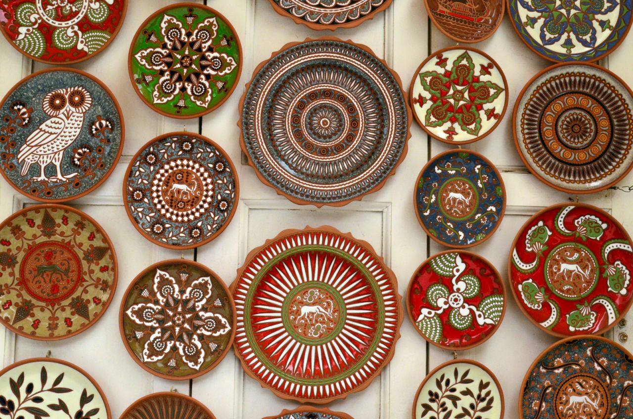 <strong>Pottery:</strong> The island of Rhodes has been known for its ceramics since antiquity. Local crafts remain a key part of the island's culture, known for their bright colored designs and patterns.