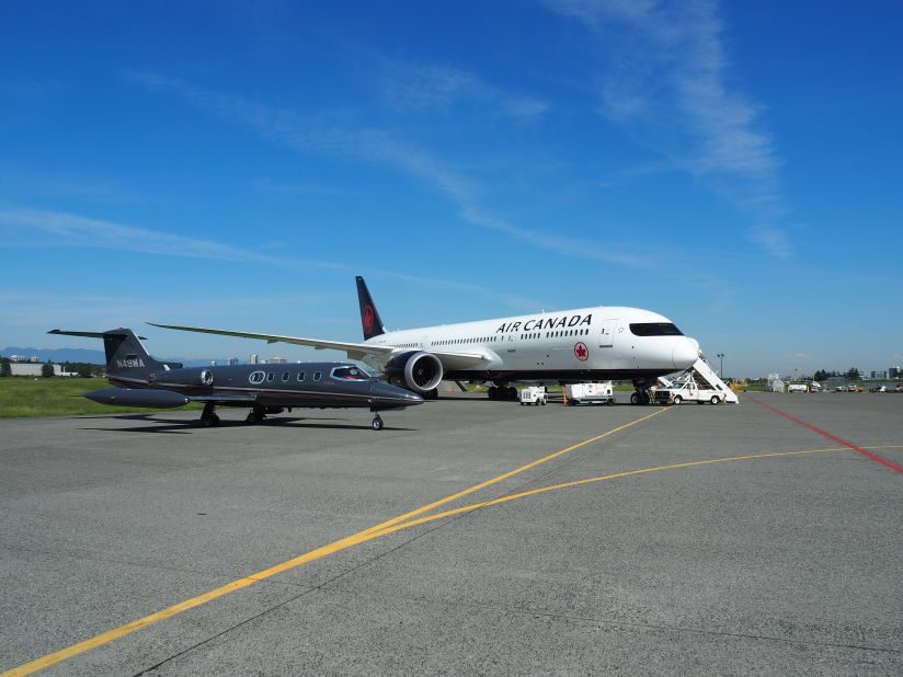 <strong>Ready to fly: </strong>The new Air Canada plane is a Boeing 787-9 Dreamliner -- one of 30 currently operated by the airline.