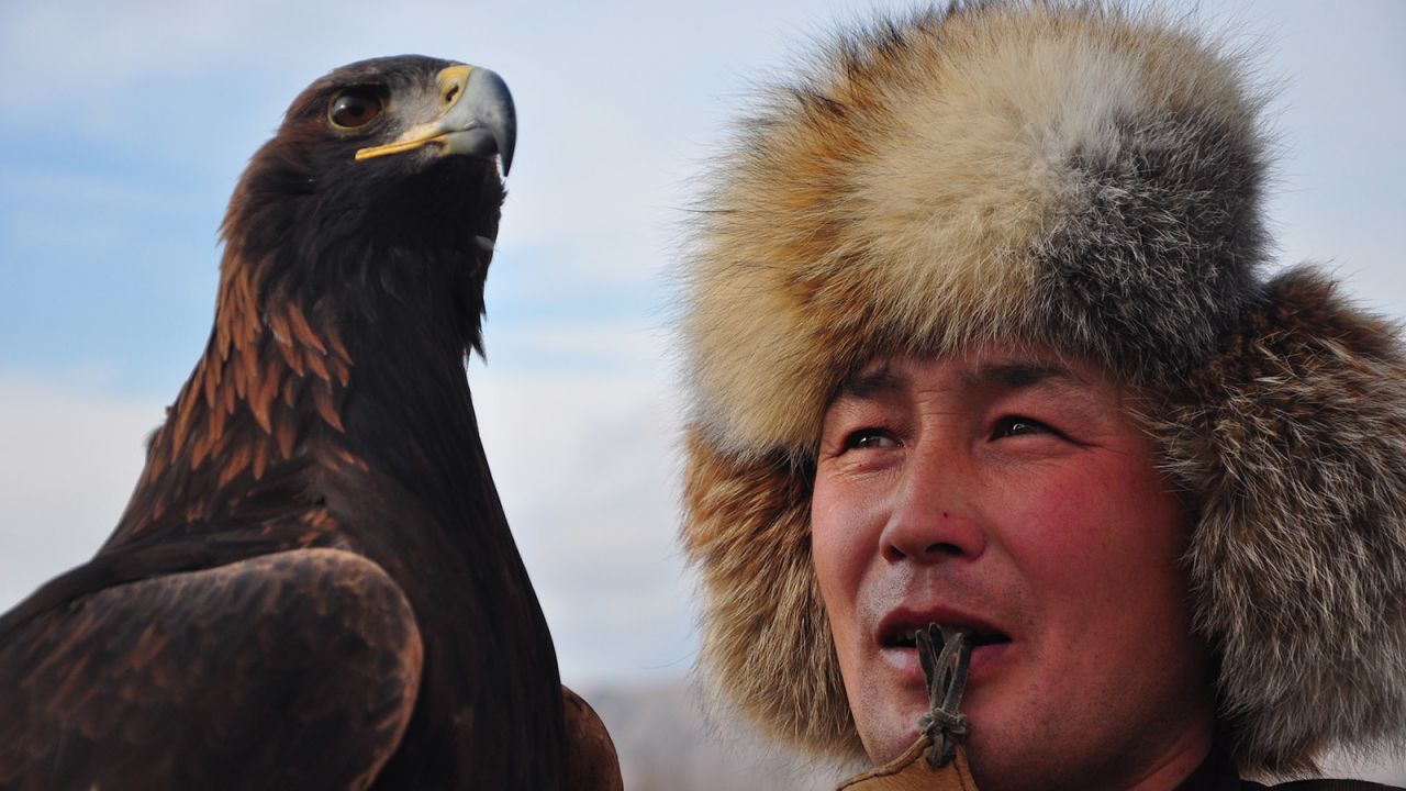 <strong>Eagle hunters: </strong>Many eagle hunters still live in Bokonbayevo -- a three-hour drive from the Kyrgyzstani capital, Bishkek.<strong> </strong>Hunters have a deep sense of respect, trust and affection for their birds.