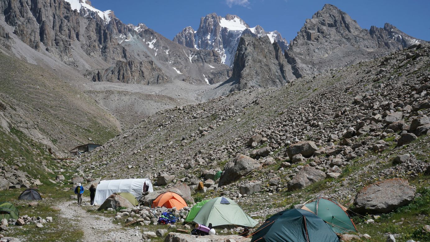 <strong>Base camp: </strong>Lying at 3,200 meters, Ratzek Hut is a popular base camp among hikers. "During our hike, we saw a guy who had just come down from doing a few ski runs on the glacier," says photographer Sherr.