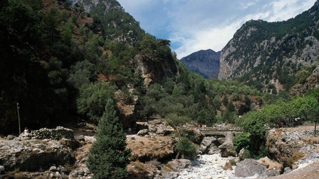 <strong>Samaria gorge, Samaria national park, Cret</strong>e: The gorge of Samaria crosses Crete north to south for 10 miles -- trekkers can enjoy majestic panoramas.