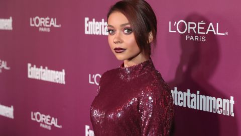 Sarah Hyland attends the 2017 Entertainment Weekly Pre-Emmy Party at Sunset Tower in West Hollywood, California. 