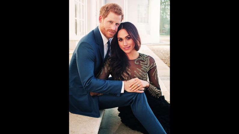 This photo released by Kensington Palace on Thursday, December 21, shows Prince Harry and Meghan Markle in one of their <a href="http://www.cnn.com/2017/12/21/europe/prince-harry-meghan-markle-official-photos-intl/index.html" target="_blank">official engagement photos</a> captured at Frogmore House in Windsor, England. The couple, who announced their engagement last month, are due to marry on May 19 in St. George's Chapel at Windsor Castle, west of London.