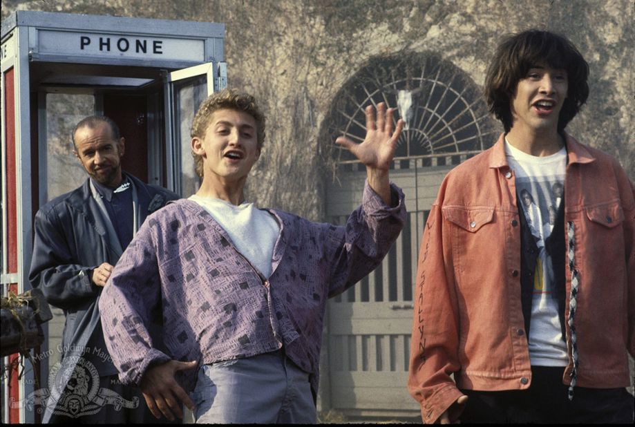 <strong>"Bill & Ted's Excellent Adventure"</strong>:<strong> </strong>A pair of teens, played by Alex Winter and Keanu Reeves, use a time machine to try and prepare for a historical presentation in this comedy. <strong>(Hulu) </strong>