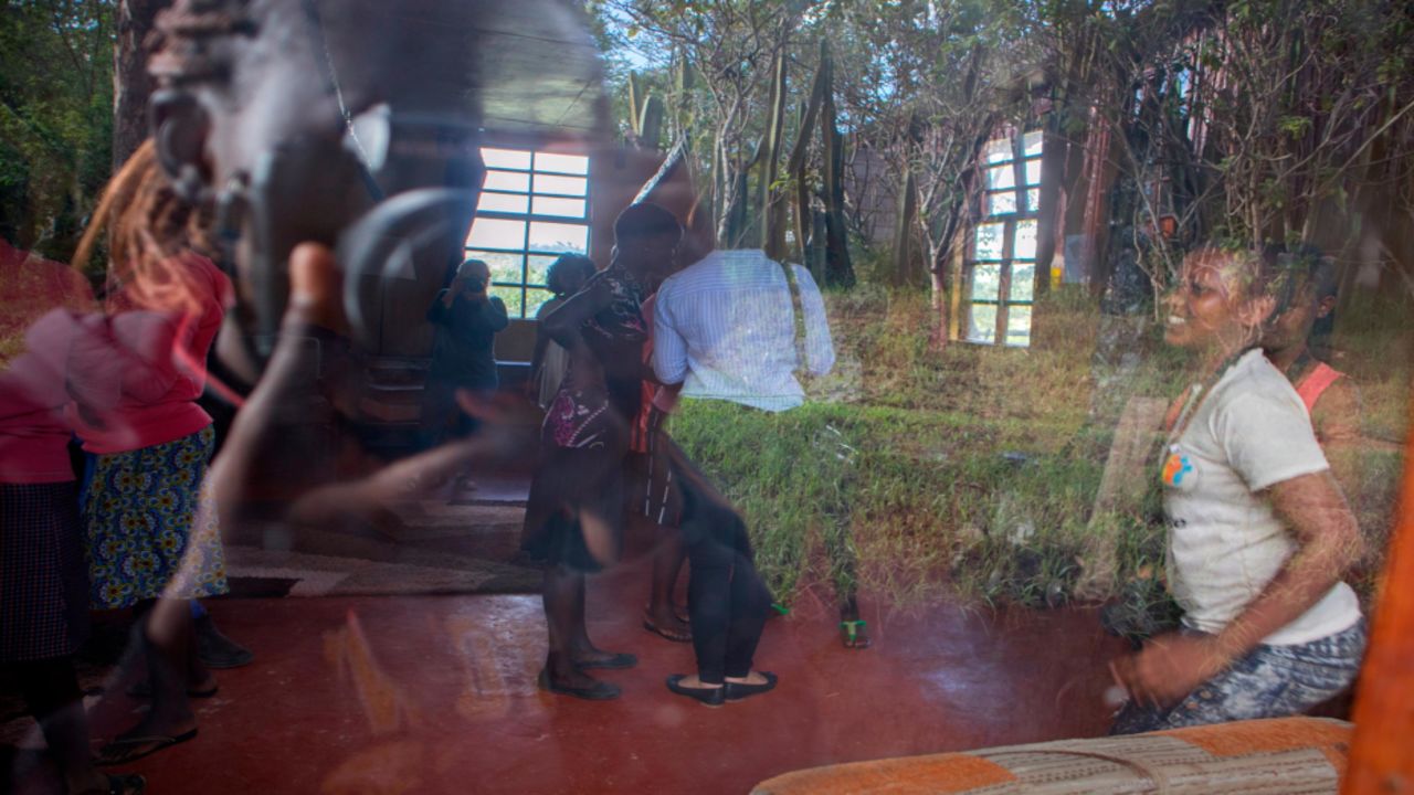 Eunice, 15, makes a photograph of the class during the Tehani Photo Workshop. She participated in the very first workshop and returned this year as a student mentor. (Courtesy Eunice/Too Young To Wed)