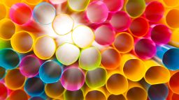 02 plastic straws STOCK