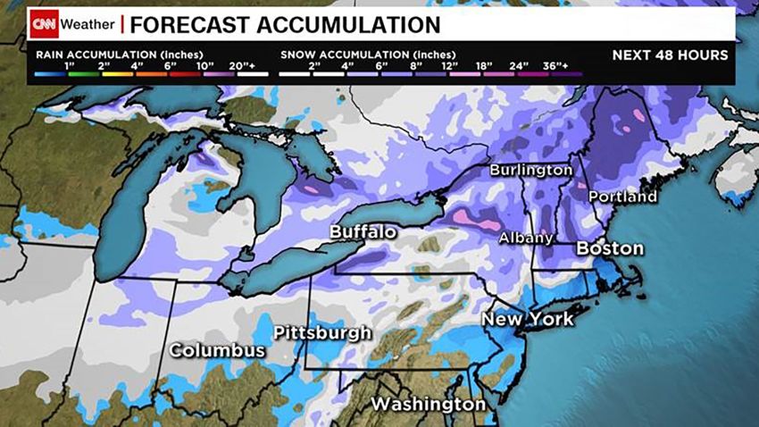 snow forecast accumulation projections christmas 2017