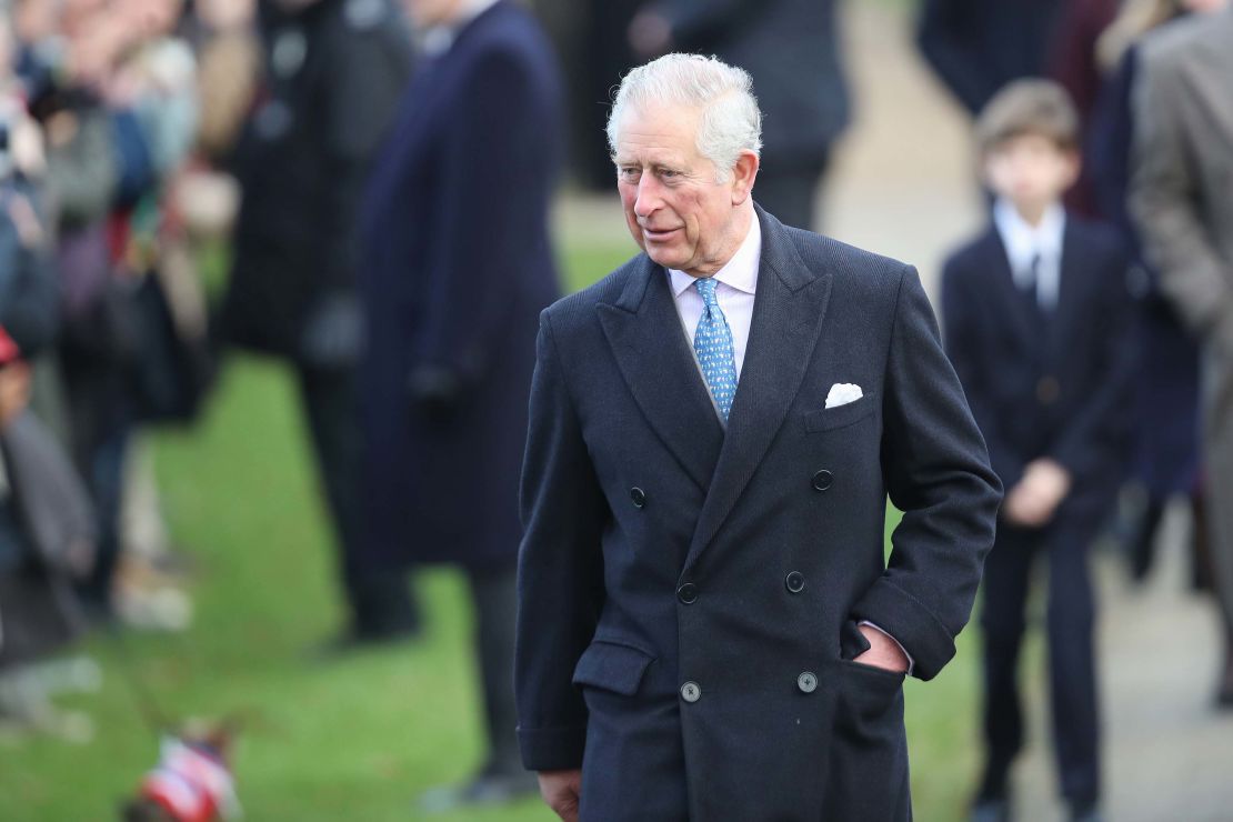 Prince Charles attends Christmas Day Church service at Church of St Mary Magdalene.