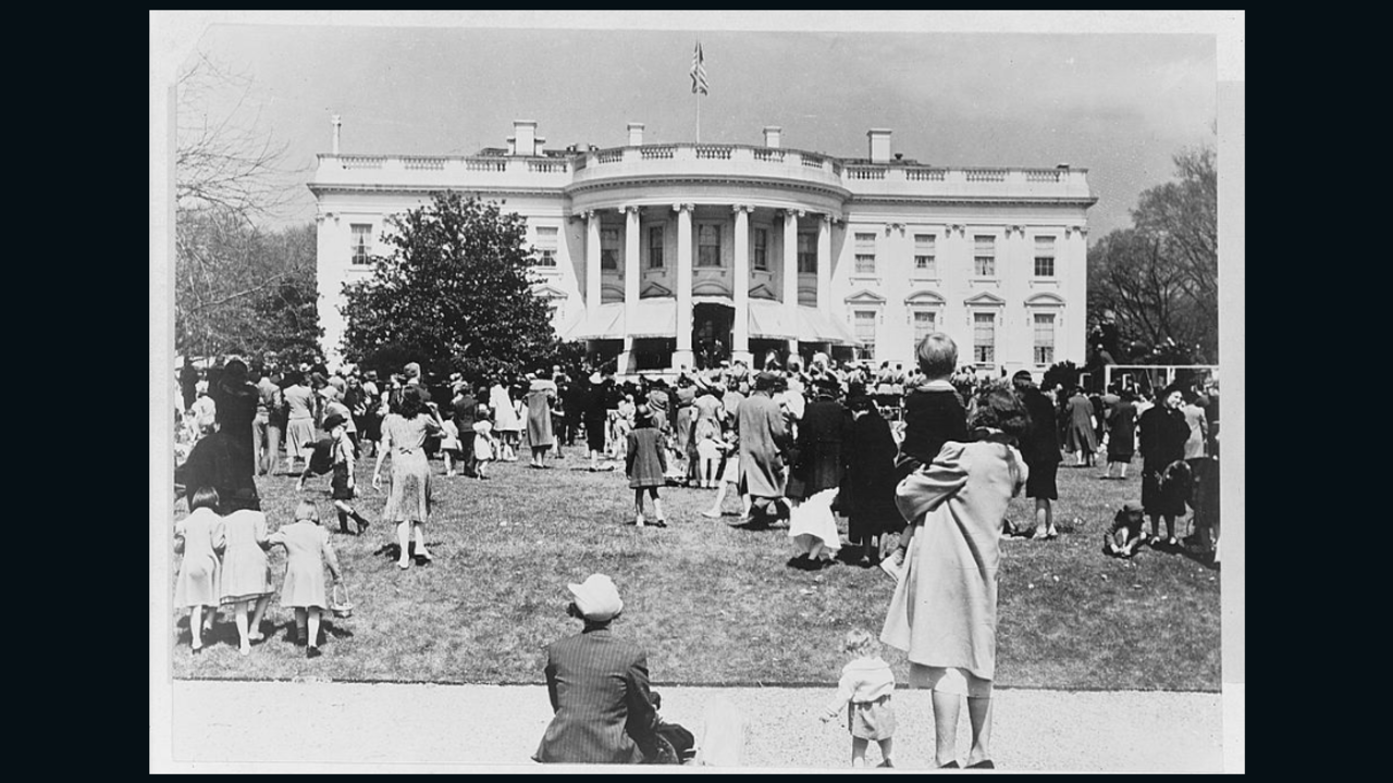 Easter Egg Roll at the White House, 1944.