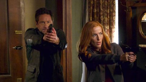 David Duchovny and Gillian Anderson in 'The X-Files'