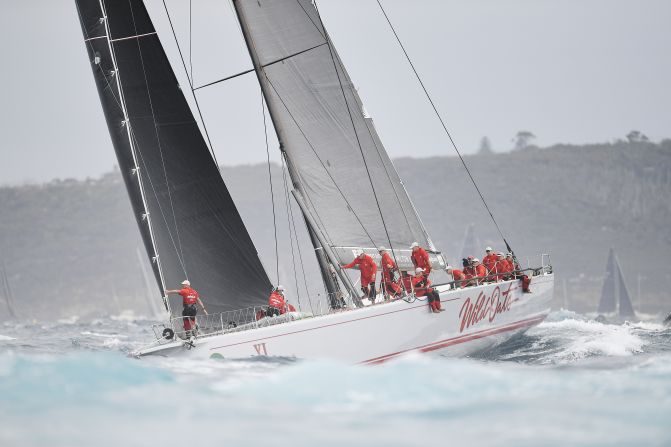 Wild Oats was one of four supermaxi yachts competing for line honors in the race, alongside Comanche, Black Jack and InfoTrack -- all of which have won the race in the past.