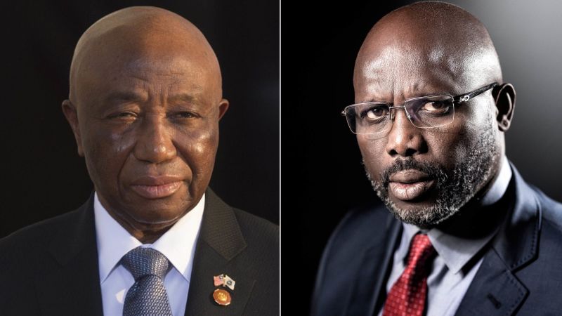 Liberian President George Weah concedes victory to his political rival