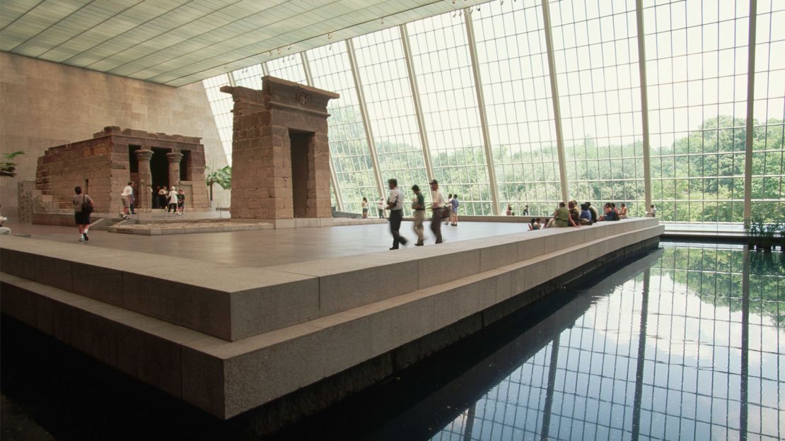 The Temple of Dendur is one of the most iconic pieces at the Met.
