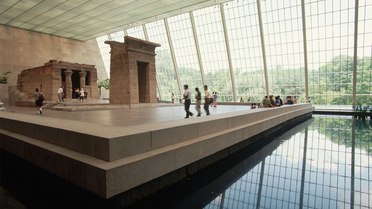 The Temple of Dendur is one of the most iconic pieces at the Met.