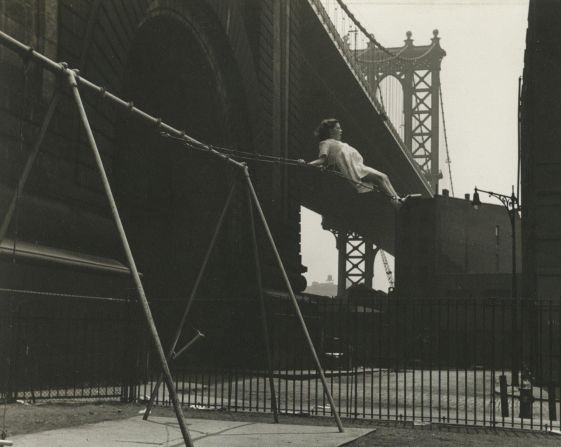 "Girl on a Swing, Pitt Street, New York" by Walter Rosenblum (1938).