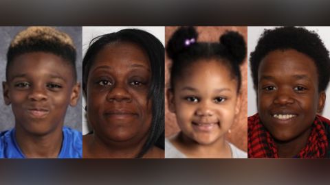 The four people found dead Tuesday in Troy, New York, were, from left to right, Jeremiah Myers, 11, Shanta Myers, 36, Shanise Myers, 5, and Brandi Mells, 22.