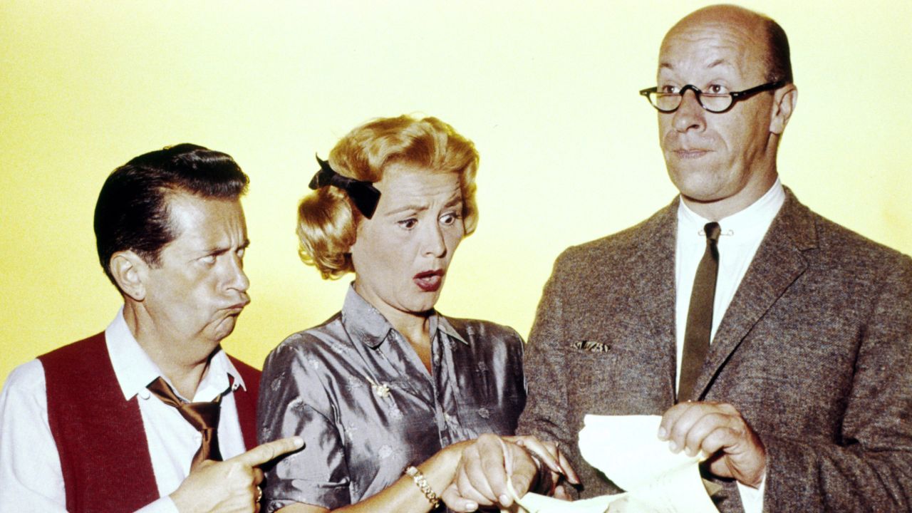 Rose Marie appears with her "Dick Van Dyke" co-stars Morey Amsterdam (left) and Richard Deacon.