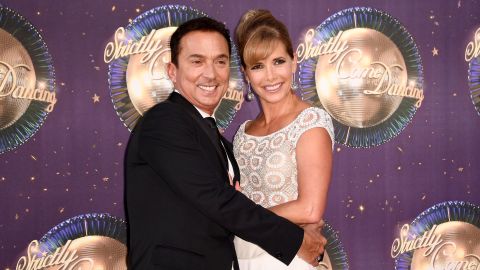 Darcey Bussell (R) at the "Strictly Come Dancing 2017" red carpet launch in August