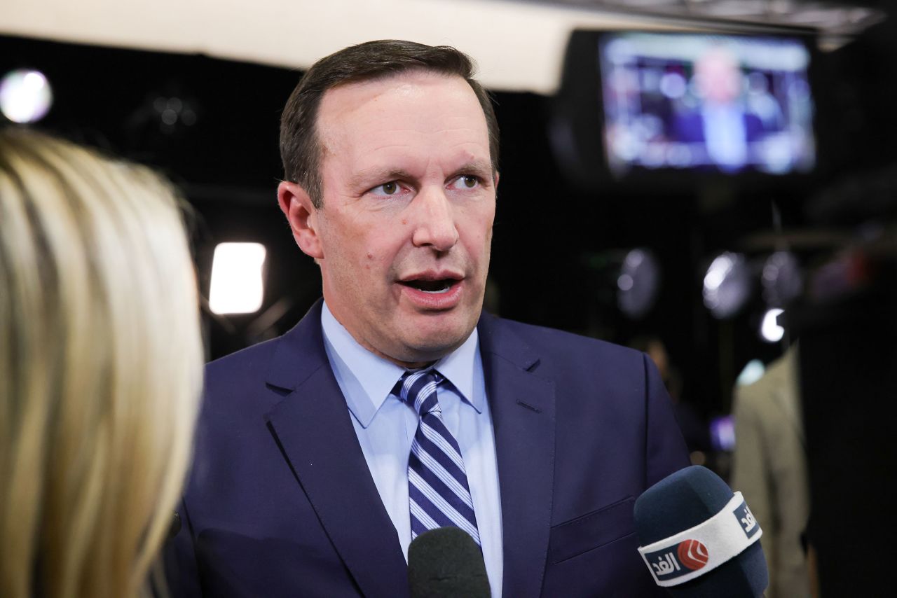 Sen. Chris Murphy at the National Constitution Center on September 10 in Philadelphia.