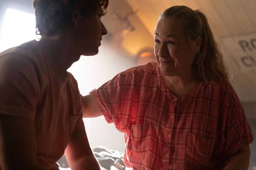 Kathleen Wilhoite, right, appears as Gloria Satterfield, along with Johnny Berhtold playing Paul Murdaugh.