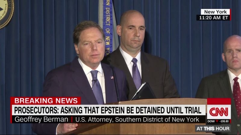 Live Updates: Billionaire Jeffrey Epstein Indictment Unsealed | CNN