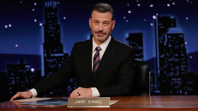 Kimmel nods to big ratings, heckles Trump as an “80s-movie-style bully” in second post-suspension show