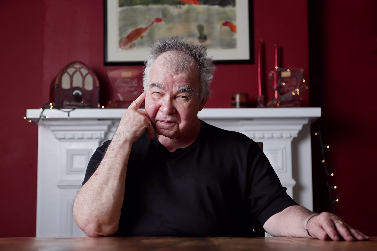 John Prine pictured in his office in Nashville on June 20, 2017.