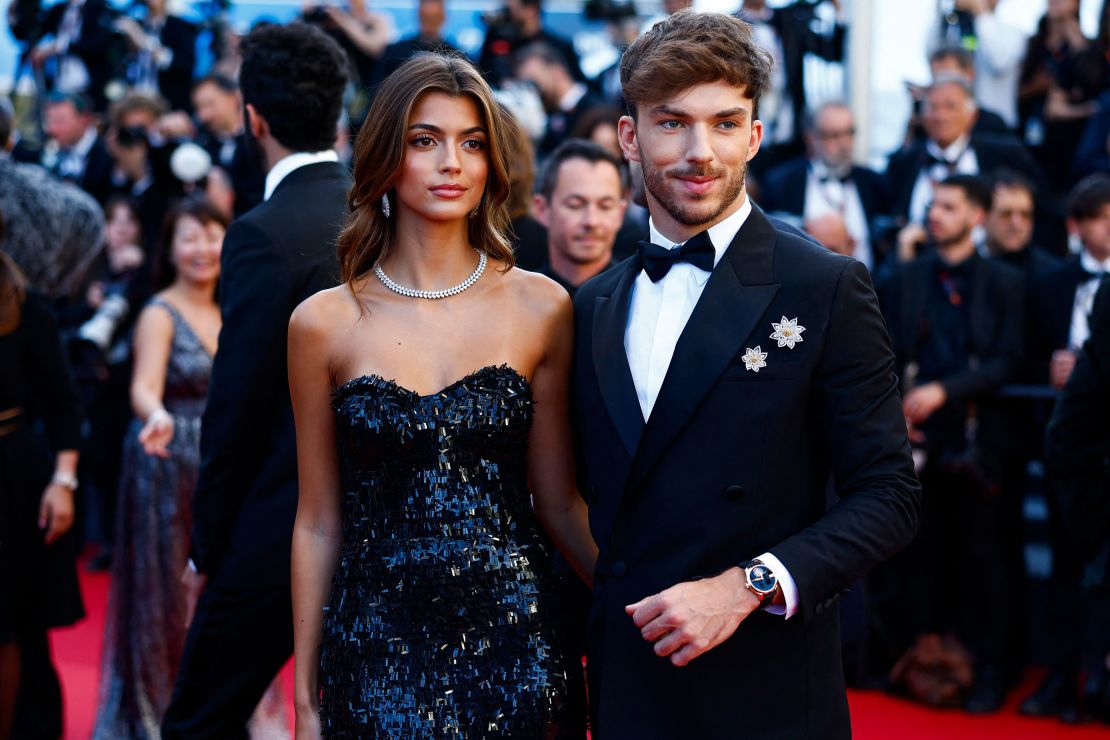 Model Francisca Gomes and F1 driver Pierre Gasly on May 22.