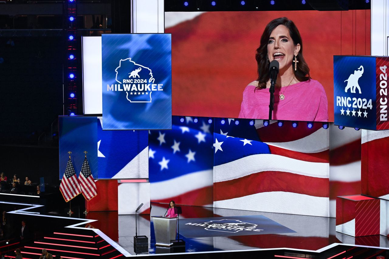 Rep. Nancy Mace at the 2024 Republican National Convention hosted at the Fiserv Forum in Milwaukee, Wisconsin, on July 17, 2024.