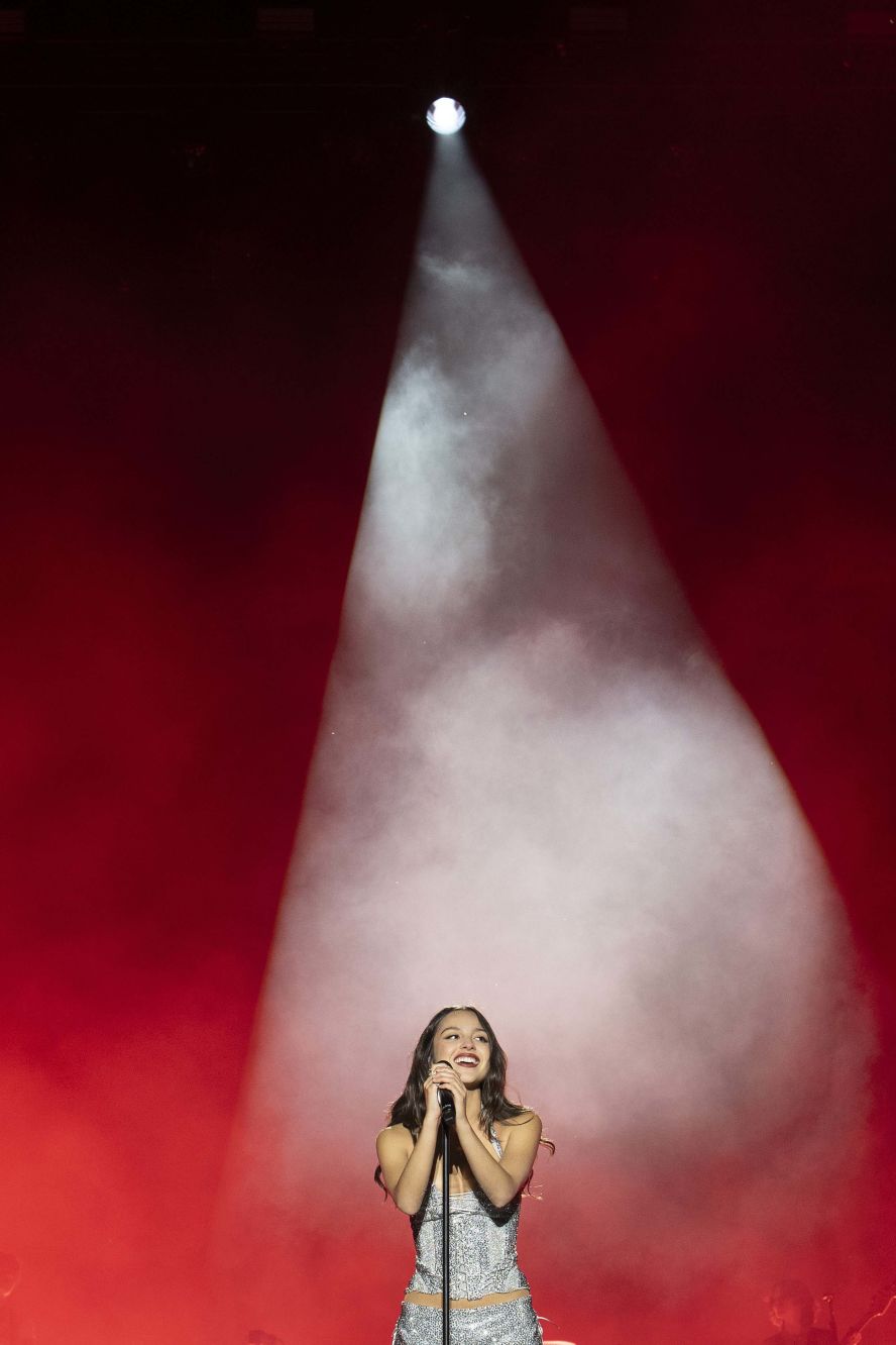 Olivia Rodrigo performs live during Lollapalooza in Chicago, Illinois, on Friday, August 1.