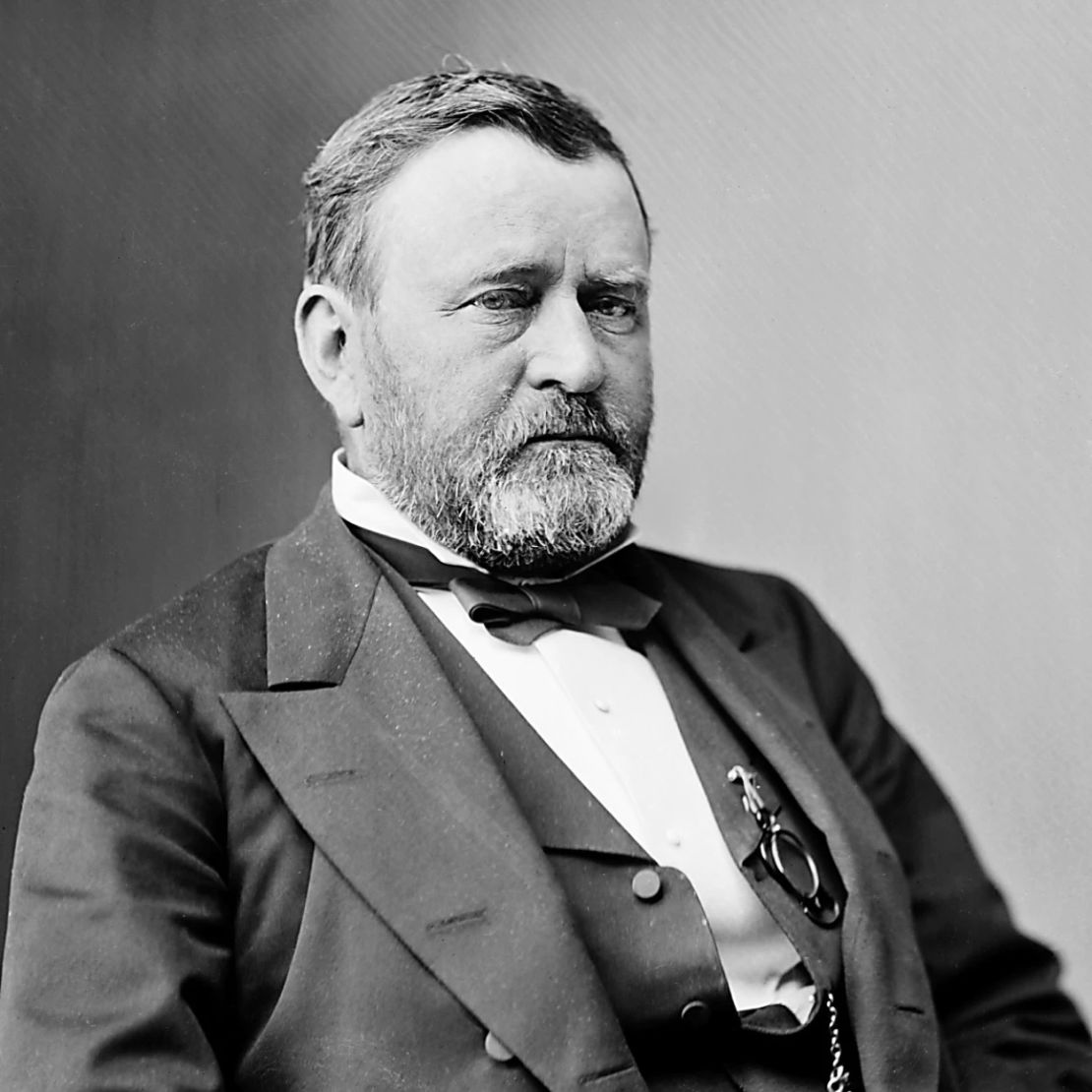 Ulysses S. Grant, 18th President of the United States from 1869 to 1877.