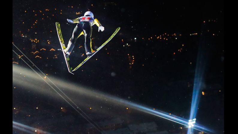 Japanese ski jumper Junshiro Kobayashi competes during the Four Hills Tournament, a World Cup event in Oberstdorf, Germany, on Saturday, December 30. <a target="_blank">See 24 amazing sports photos from last week</a>